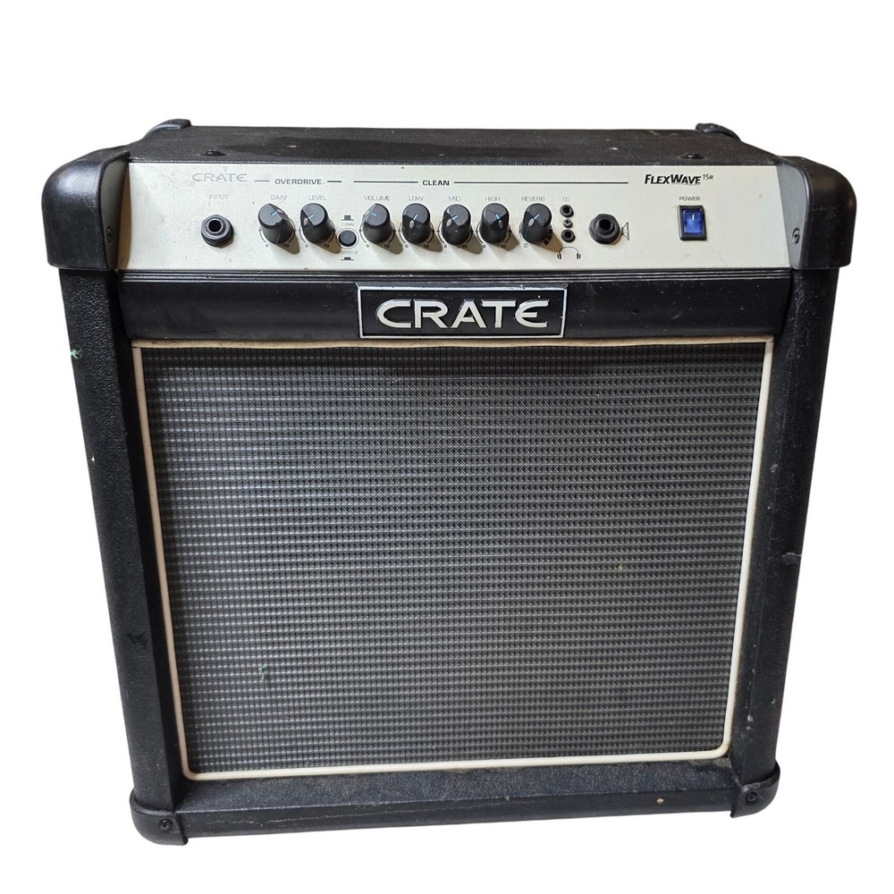Crate‎ FlexWave 15R Guitar Combo Amplifier with Reverb Black Practice Amp FW15R
